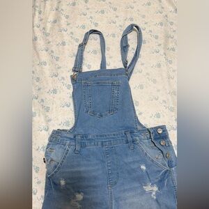 Light Blue Women's Denim Overalls